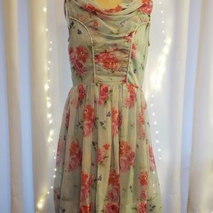 Hellbunny Vixen floral summer dress